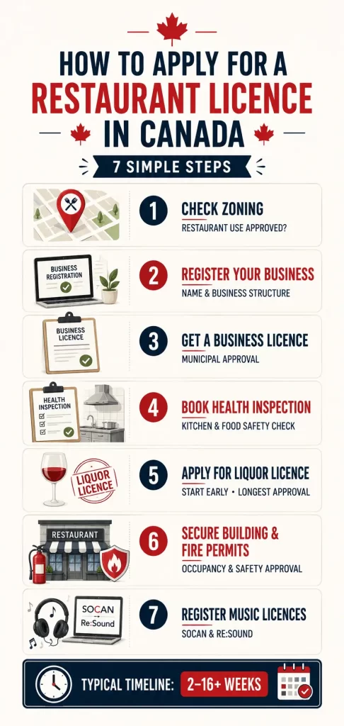 How to Apply for a Restaurant Licence in Canada