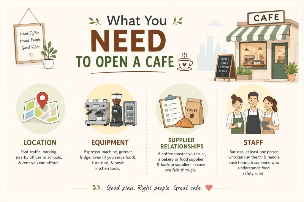 What You Actually Need to Open a Cafe