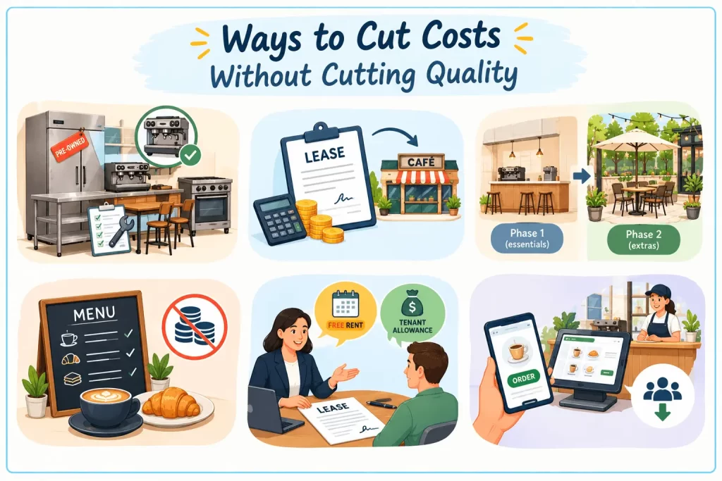 Ways to Cut Cafe Setup Costs Without Cutting Quality